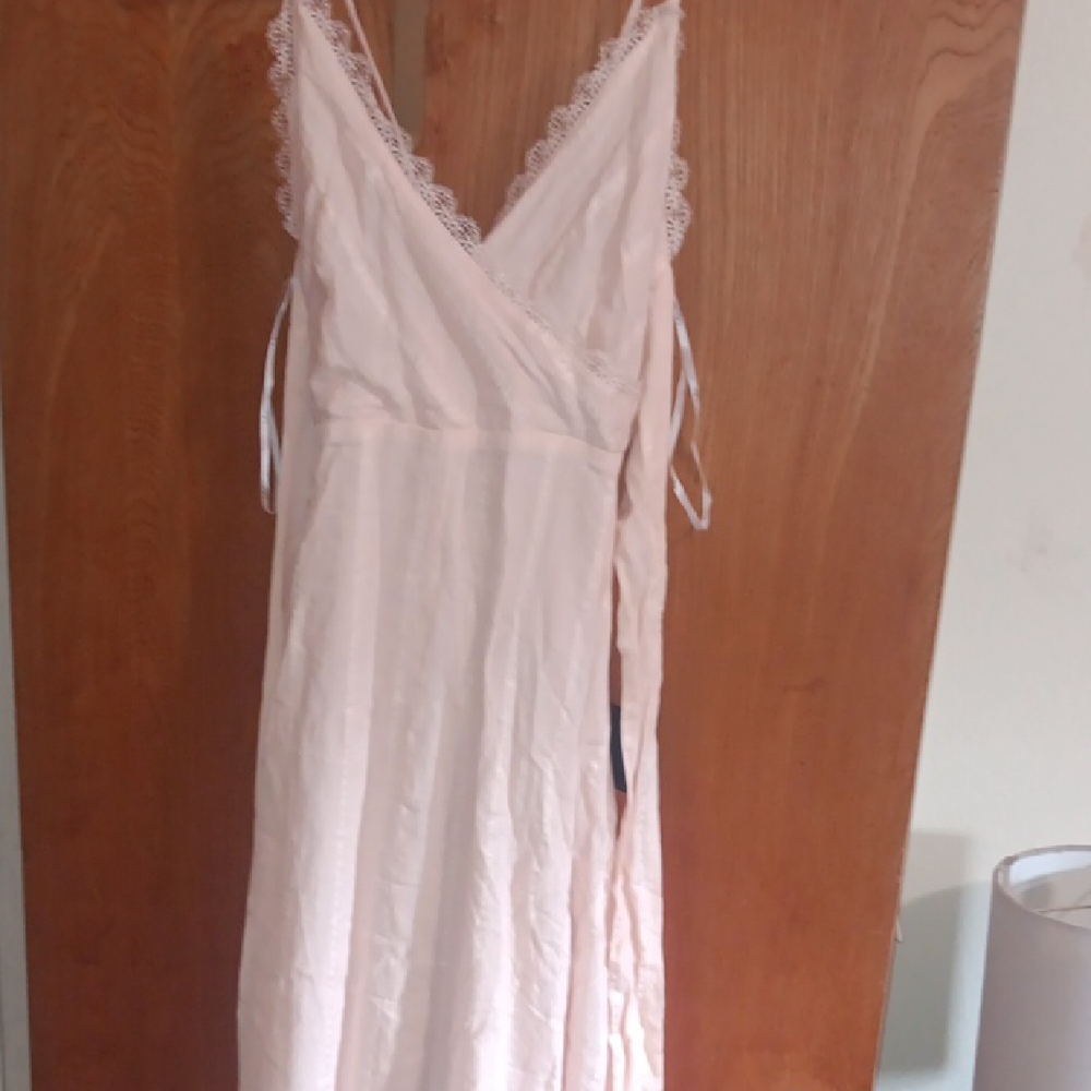 Lulu's Blush Lace Detail Dress